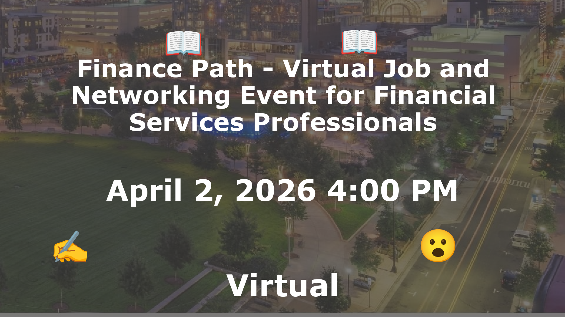 Finance Path - Virtual Job and Networking Event for Financial Services Professionals event image